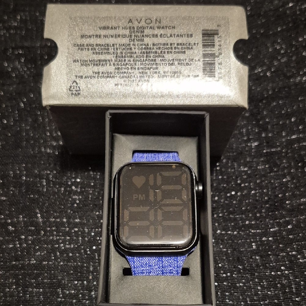 Avon Vibrant Blue Digital Watch